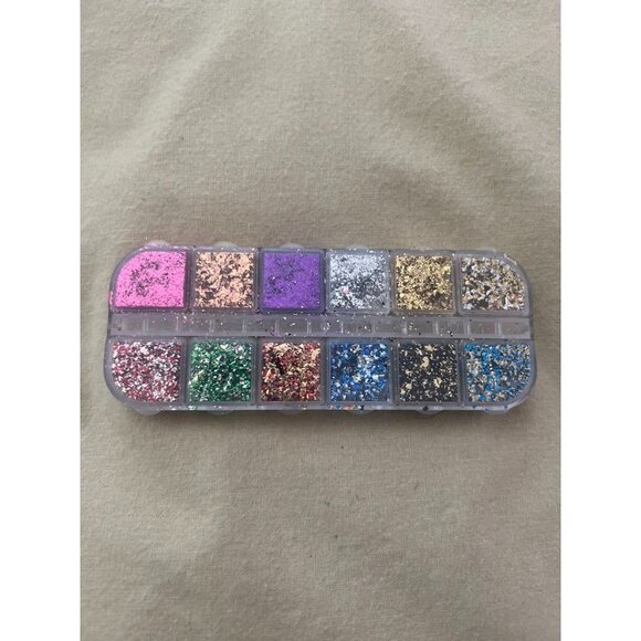NWT Metallic & Sparkle Nail Design Foil - Set of 12 - Picture 1 of 6